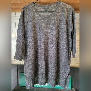 j crew lightweight Oversized Gray sweater  Size xxs
